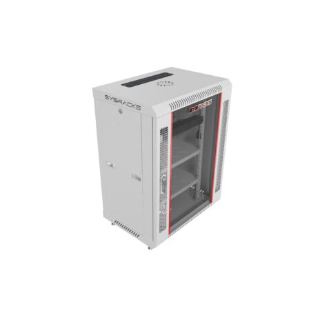 15U 18″ Depth Wall Mount 19″ GREY Enclosure photo