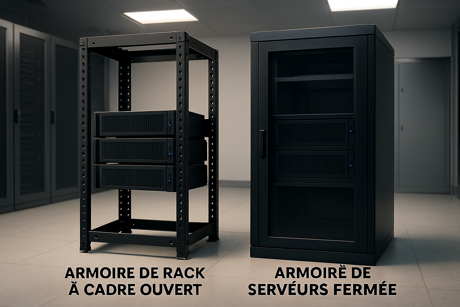 Rack ouvert vs rack fermé: quel est le meilleur choix pour votre installation IT?